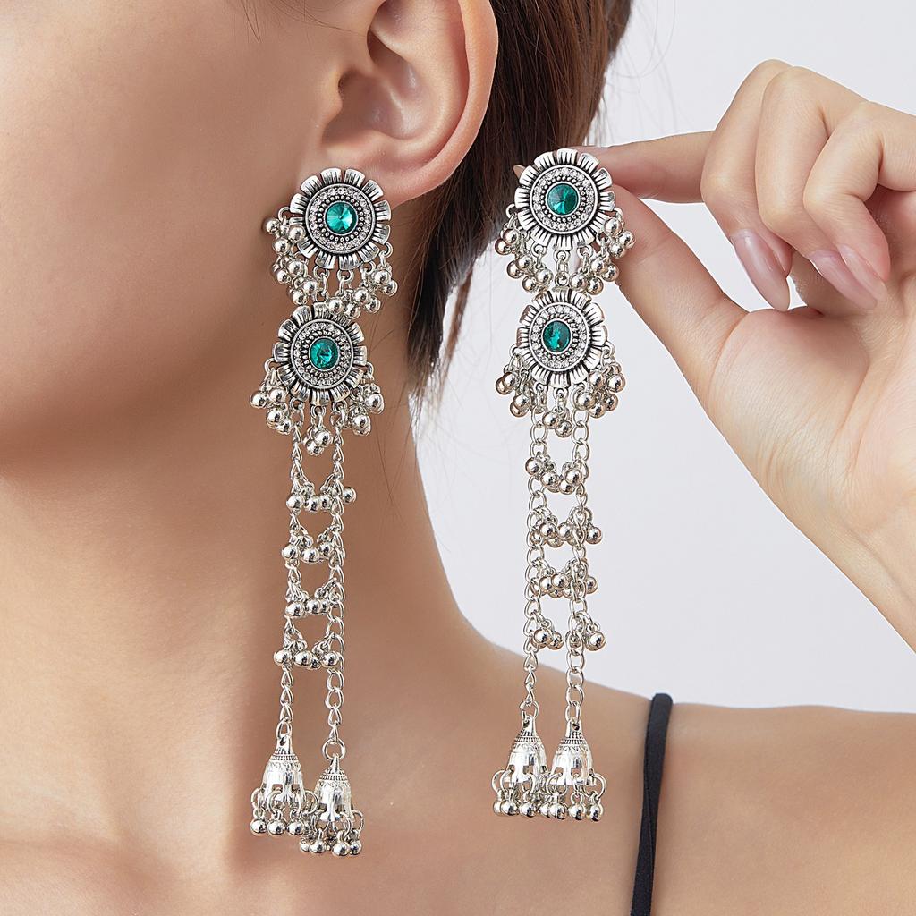 Vintage Tassel Drop Earrings Bohemian Long Earrings for Women Fashion Lightweight Jewelry