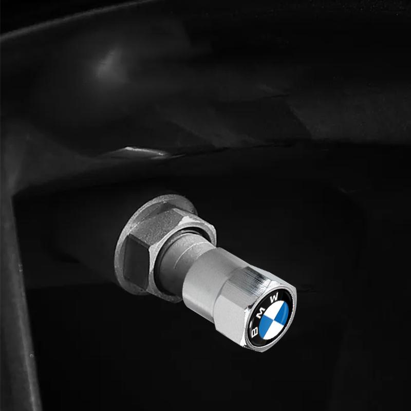 4 Piezas Cubierta de Vástago de Válvula de Metal para Rueda de Coche Tapa Antipolvo Accesorios Para BMW E90 E34 E36 E39 E53 E60 F10 F30 F15 G05 F16 G06 G07 X1 X5 X3 X6 M3 M5 M6