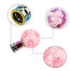 Universal Crystal Acrylic Gear Shifter Knob With 3 Adapters Ergonomic Design For Manual Automatic Transmission Vehicles
