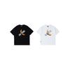 Wassup Heods Banana Sticker Trendy Brand T-Shirt for Men and Women, New Summer Style, Pure Cotton, Versatile Casual Couple Short-Sleeve Shirt