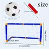 Indoor mini folding football soccer ball goal post net set pump kids sport outdoor home game toy child birthday gift plastic