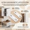 Magnetic Door Catch for Cabinet Sliding Wardrobe No Drilling Strong Magnet Invisible Design