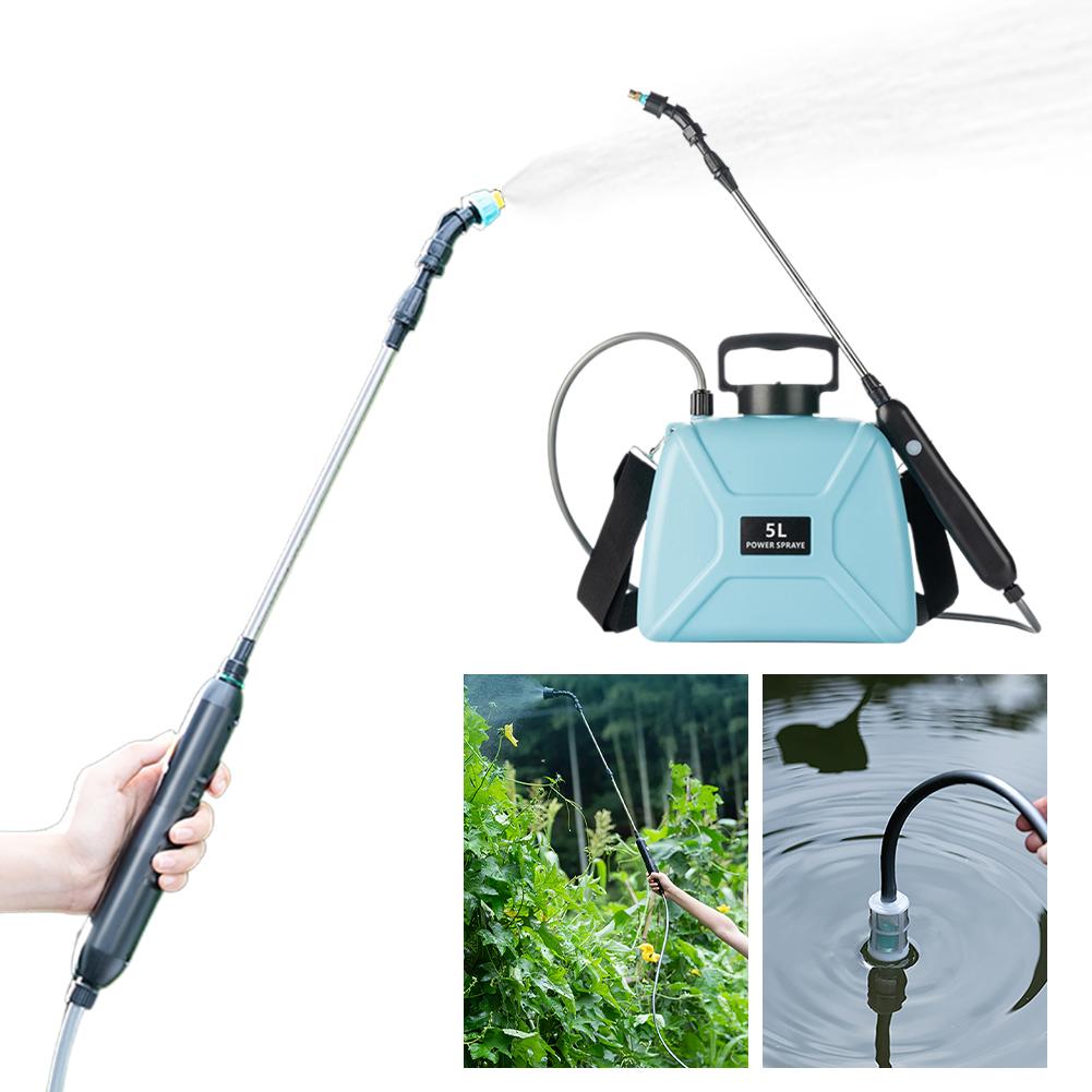 5L Elektrisches Pflanzensprühgerät USB-Ladegerät Gartenbewässerungssprinkler 1800mAh/2400mAh Hand-Pflanzensprinkler für Gartenrasenfarm