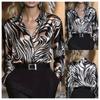 Women's Fashion Spring Autumn POLO Neck Long Sleeve Casual Blouses & Shirts