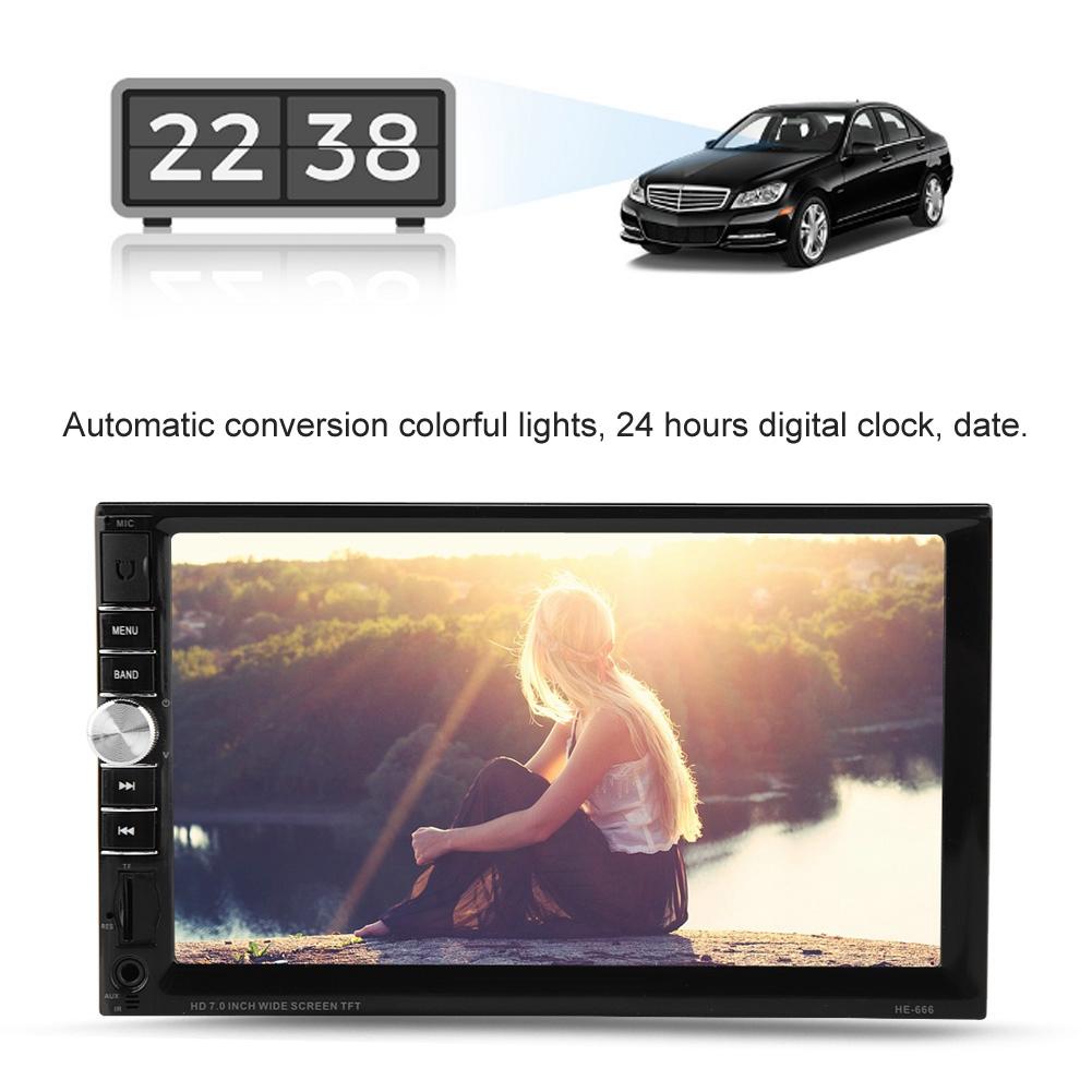 7inch Double Din Car Multimedia Player Audio Stereo FM Radio Touch Screen