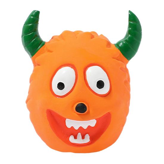 Cartoon Aliens Dog Chew Toy Bite Resistant Squeaky Latex Demon Aggressive Chewers Interactive Toy Small Medium Large Dogs Teething Cleaning Toy