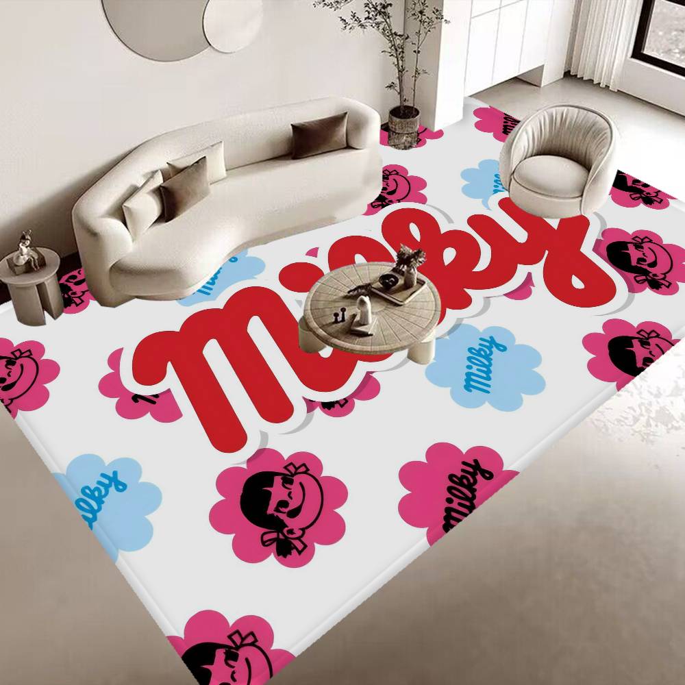 CUTE M-Milky P-Peko-chan Floor Mat Cheaper Anti-slip Modern Living Room Balcony Printed Bedside Mats
