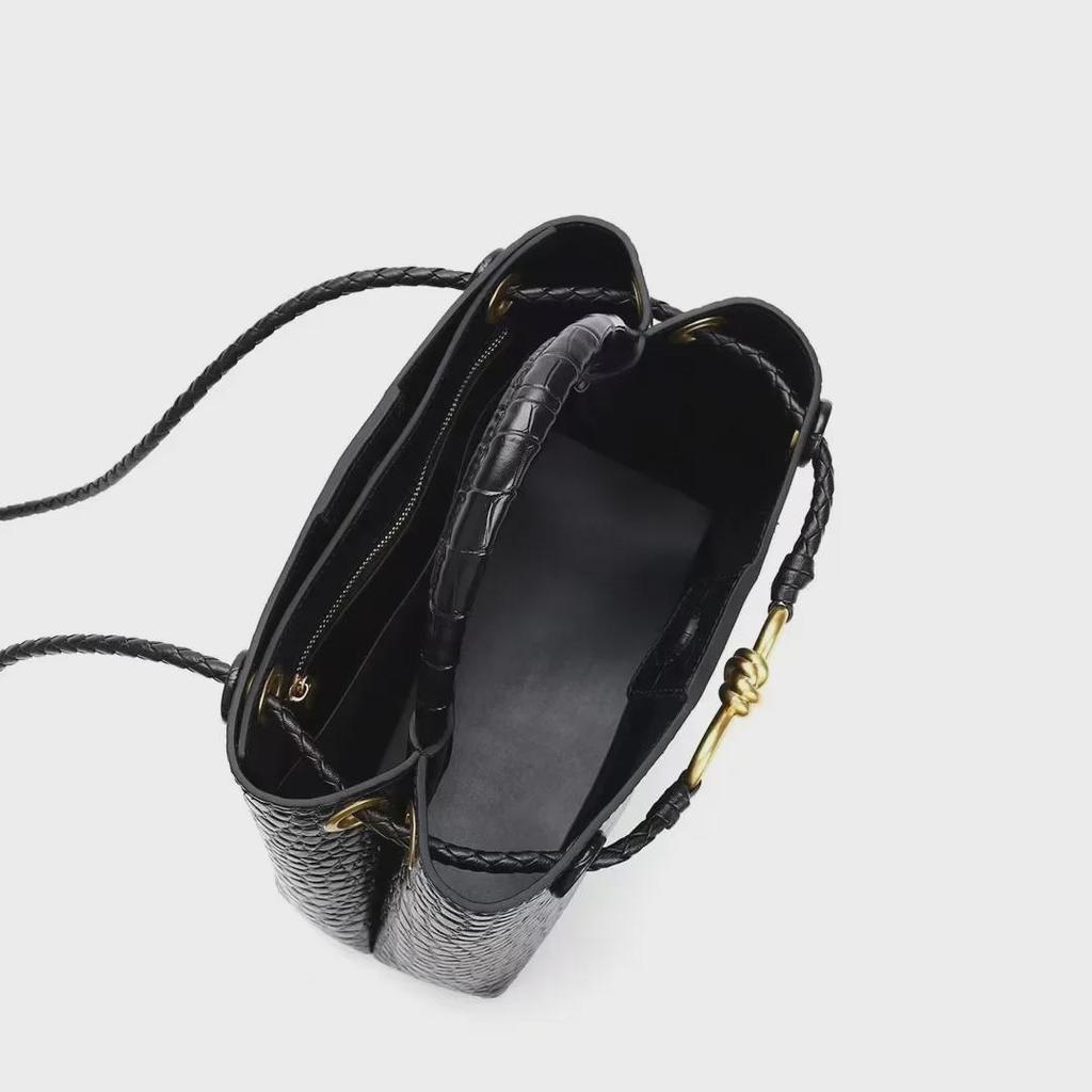 Premium Cowhide Shoulder Bag - 2024 Large Crocodile Pattern Handbag, Versatile Women's Tote