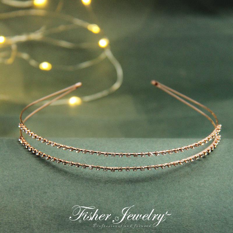 New Exquisite Elegant Opal Thin Hairbands Headband Gift For Women Girls Hair Head Hoop Bands Accessories Headdress Headwear