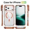 For iPhone 17 Pro Clear Phone Case with Lens Kickstand Cover Compatible with MagSafe