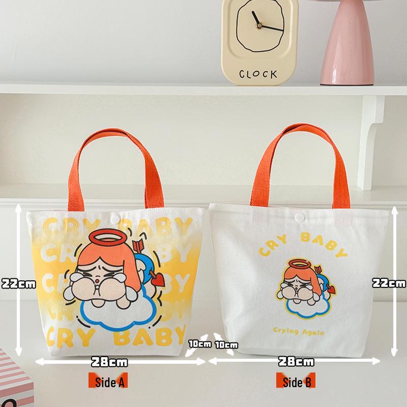 Adorable Kitty Canvas Tote Bag - Perfect for Students and Women