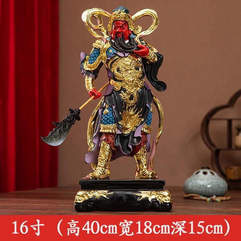 Deity Figurine Guan Gong God of Wealth GuanGong Statue Ornament Domineering Buddhism Guan Yu Home Decor Worship