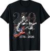 Abraham Lincoln Playing Guitar 4th July 250th Anniversary T-Shirt