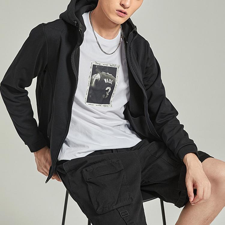 Li-Ning Jachetă Cardigan cu Glugă Fleece Seria Wade Bărbați Jachetă Standard-Negru AWDP585-1