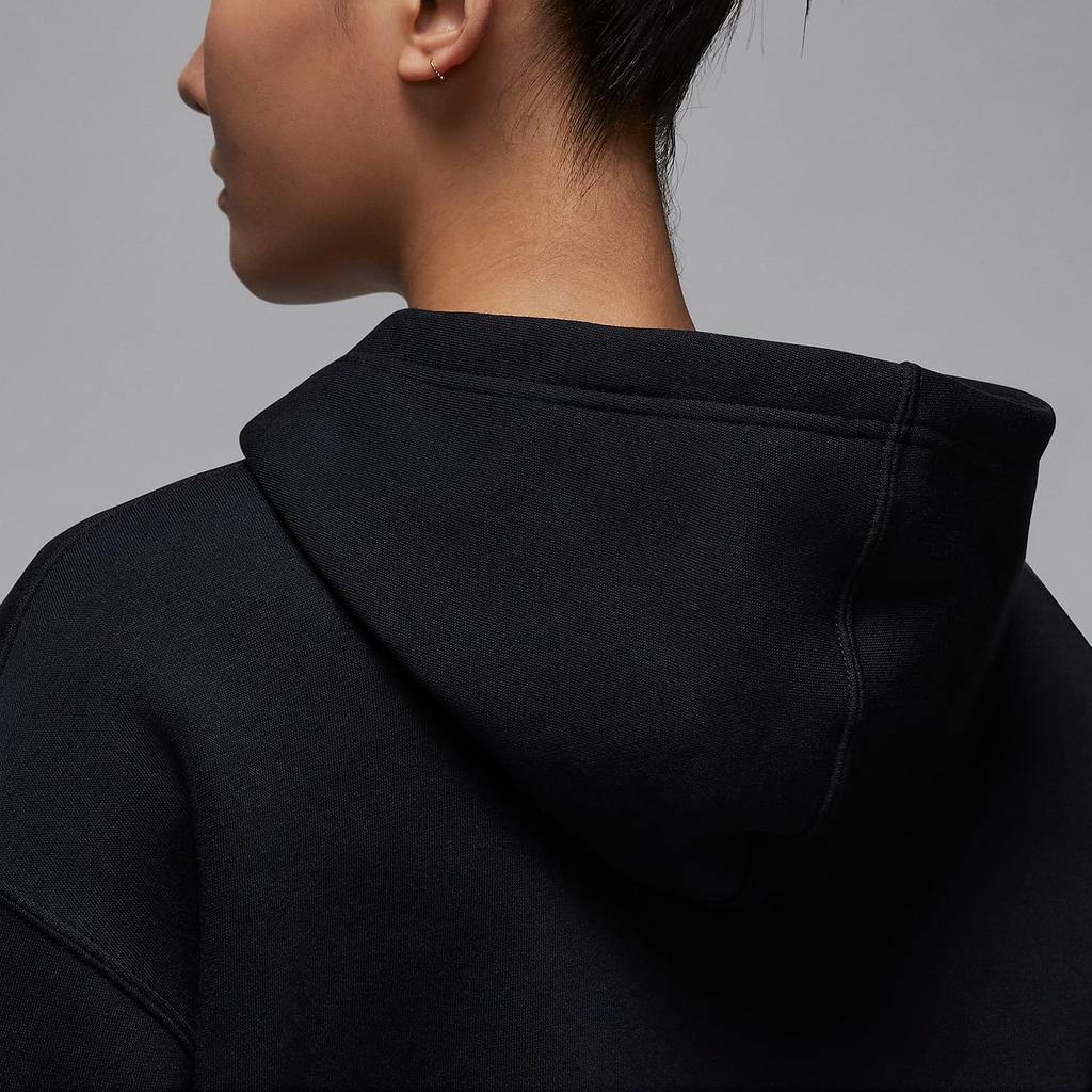 Jordan Brooklyn Fleece Comfortable Soft Loose Sweatshirt Women tops Black FV7168-010