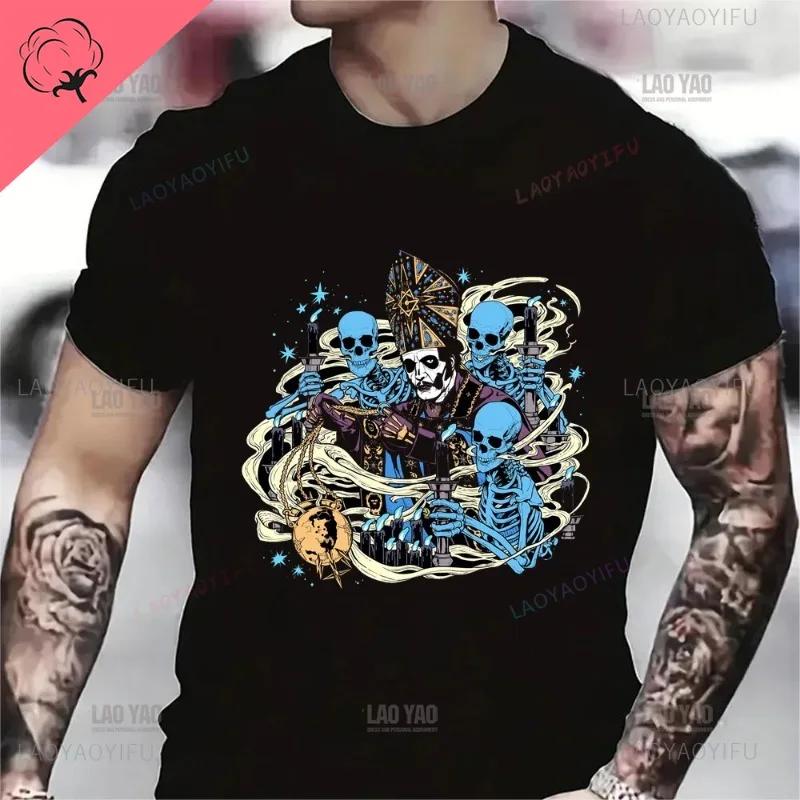 Ghost Bc - Prequelle Heavy Metal Band Casual Cotton Tshirt Printed Mens Clothes Vintage Fashion Streetwear Harajuku Top Tee