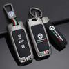 For VOLKSWAGEN VW Zinc Alloy+Silicone Car Key Bag Smart Remote Keychain For Volkswagen VW Touareg 2018 2019 2020 2021 2022 Keyri