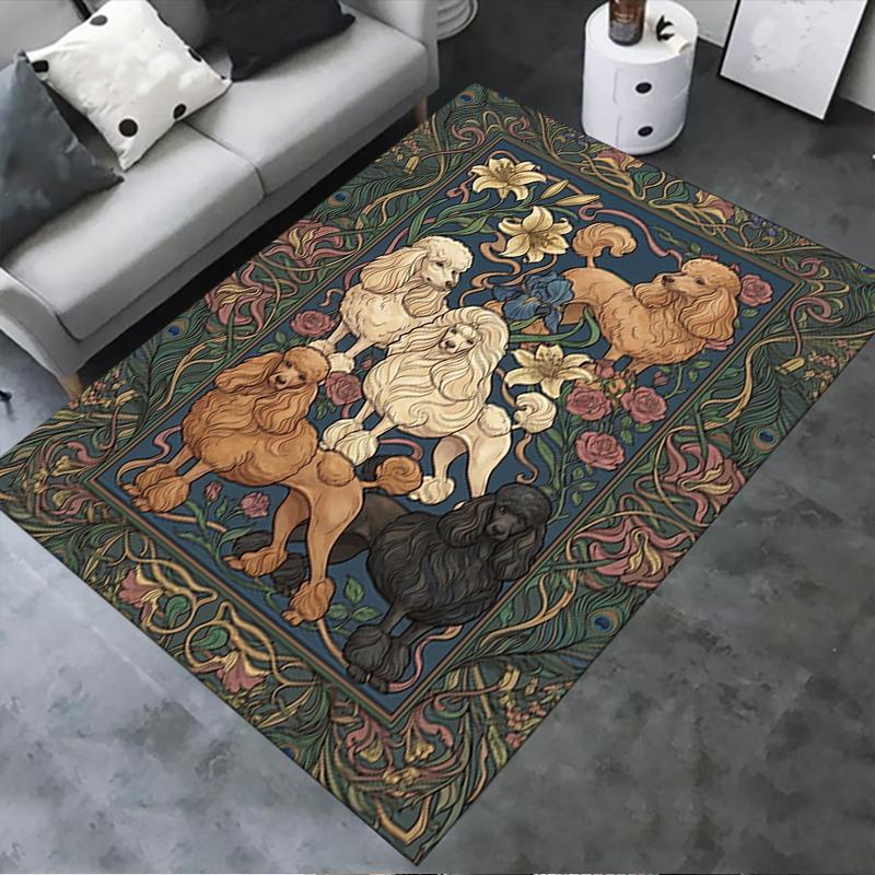 

2025 New Poodle Carpet Rug for Living Room Bedroom Home Sofa Decoration,Kids play Non-slip Floor Mat100 40x60cm( 15x23in )