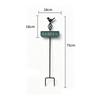 Garden Stake Sign with Bird Topper Sturdy Metal Decor High-Quality