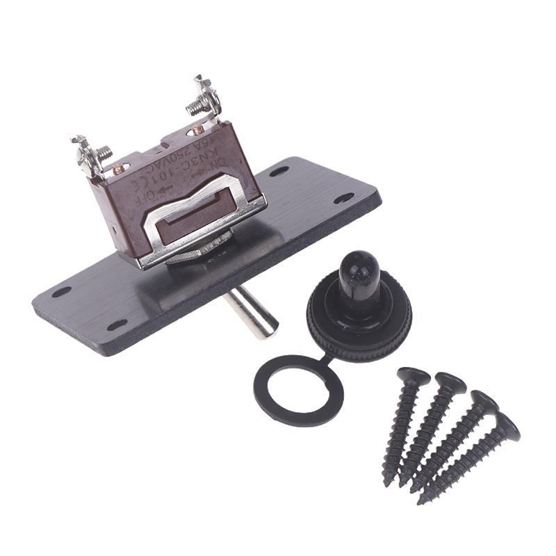 Heavy Duty Toggle Switch 2 Pin 2 Gears On/Off Spst With Mounting Panel Weatherproof Cap For Boat Car Plug Play