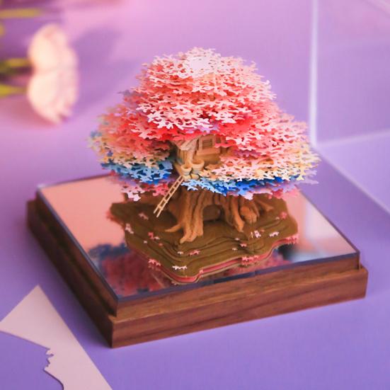 2026 Calendar Ornament 3D Desktop Tear-Off Notepad with Mood-Enhancing LED Light Luminous Calendar Ornament