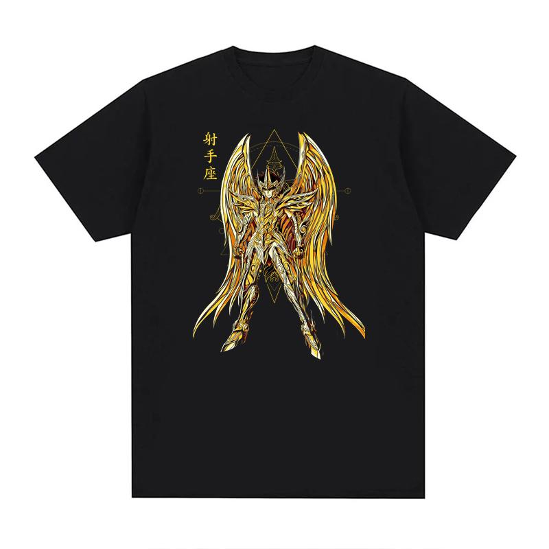 Saint Seiya Graphic Print T Shirts Men Women EU Size 100% Cotton Unisex Tops CottonStreetwear Harajuku