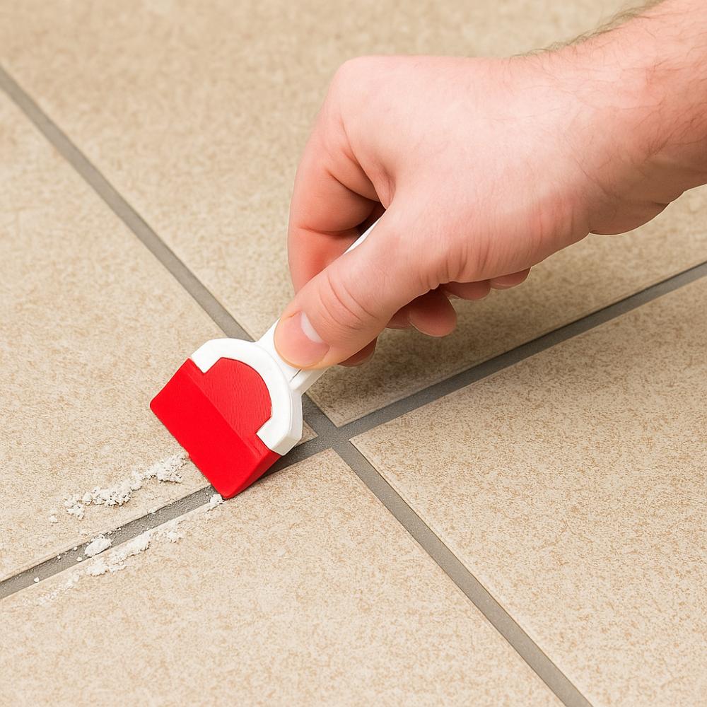Non-slip Handle Plastic Caulking Tool Lightweight Caulk Grout Remover  Bathroom