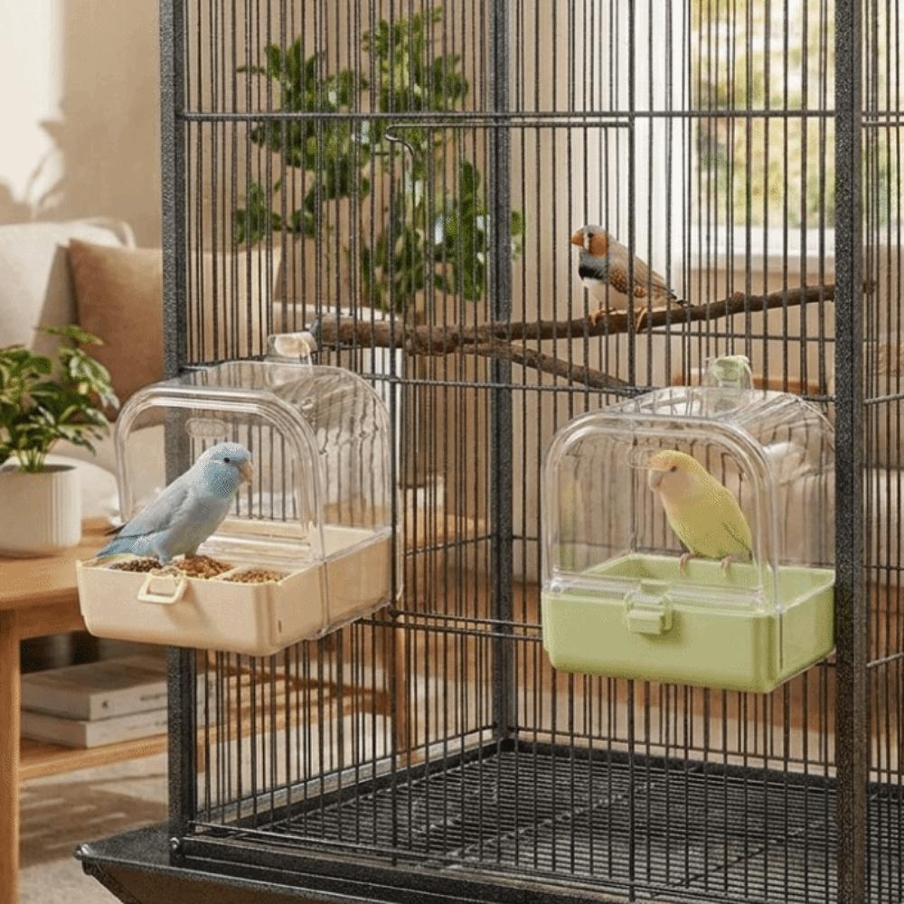 Large Capacity Hanging Bird Bath Wall Mounted Bird Feeder Pet Supplies 3-in-1 Bird Bathtub  Myna