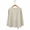 2026 Spring Plus Size Long Sleeve Round Neck Tops for Women and Girls Casual Base Layer 381