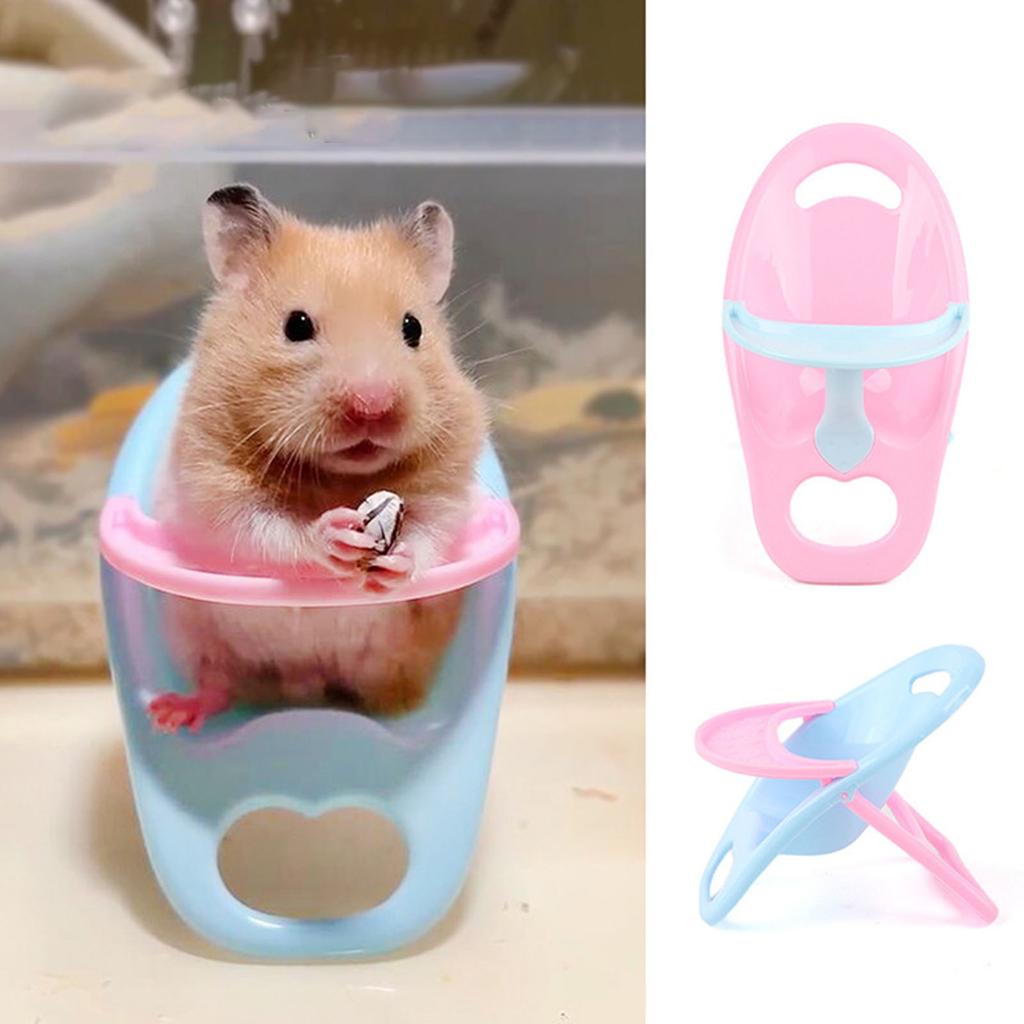 Hamster Dining Table Chair Random Color Adorable Pet Video Prop Suitable for a Fun and Comfortable Feeding Experience