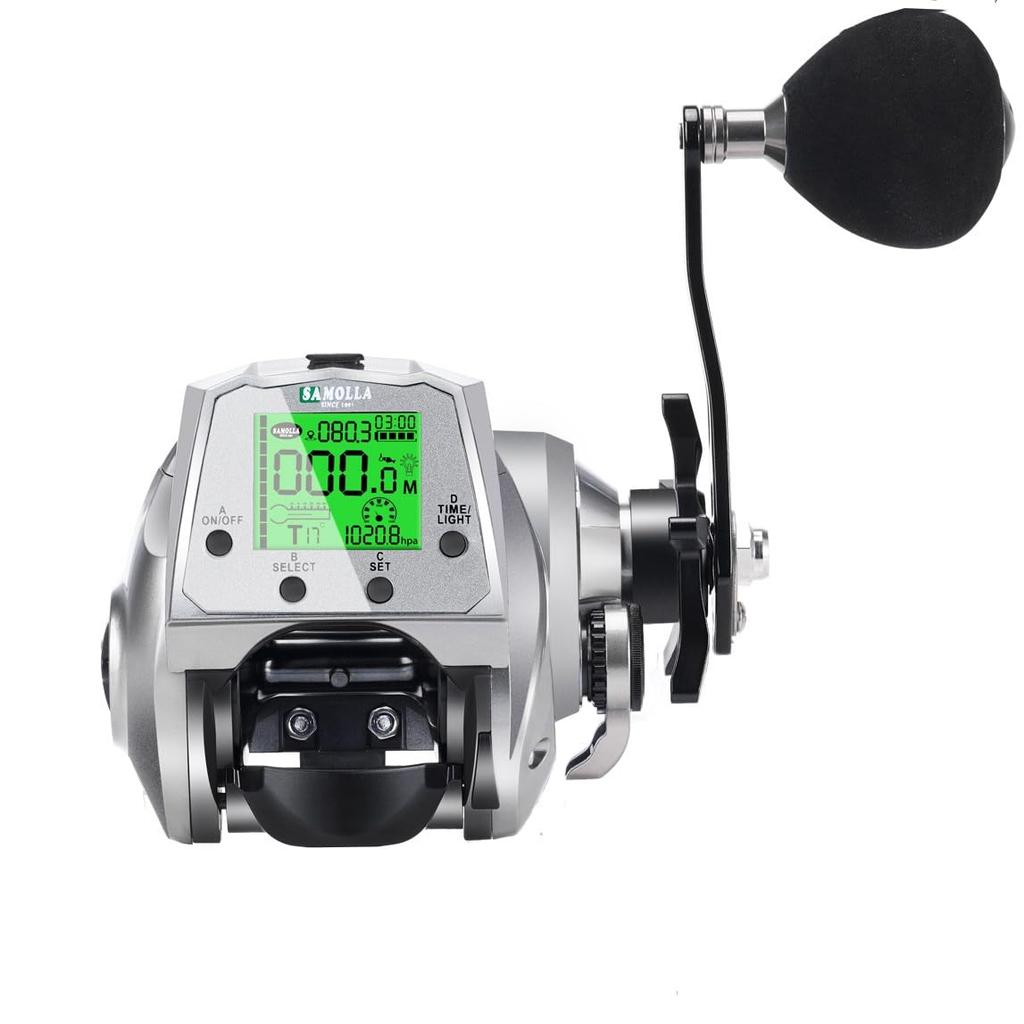 Model Amazon Baitcasting Reel with Available in Pro Rechargeable or Standard Gear Replaceable Drag Force of 7 Balls 1 Shore Night Sea Egi Tai Rubber