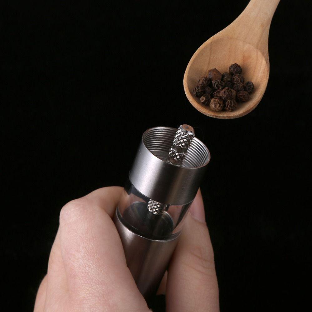 Manual Manual for Cooking Thumb Push Salt Pepper Grinder Food Grinder Kitchen Tools Pulverizer