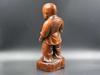 Chinese Vintage Boxwood Carved Exquisite Boy Child Statue Wooden Figurines Art