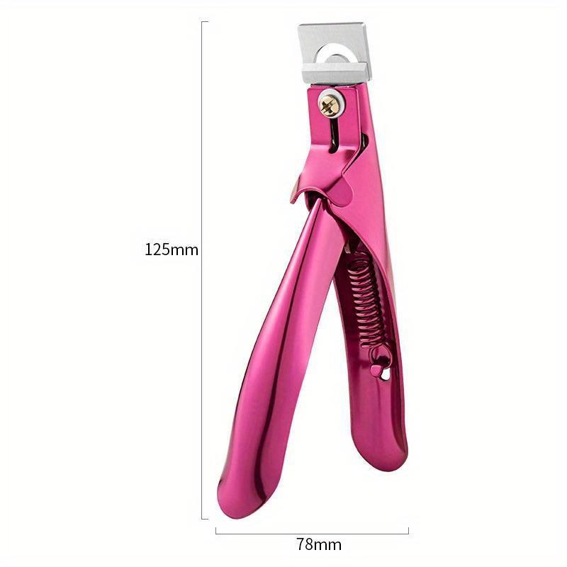 Professional Fake Nail Cutter Nail Cipper Tips Cutter U Type Acrylic Fake Nail Edge Trimmer Stainless Steel Nail Manicure Tools