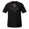 Nawiedzona Bluza z Kapturem T-Shirt Szkielet | Straszny Ponury Cień | Halloweenowa Koszulka z Duchem