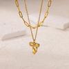 Stainless Steel Bowknot Pendant Necklace For Women Fashion Gold Color Clavicle Chain Bow Tie Necklaces Party Birthday Jewelry