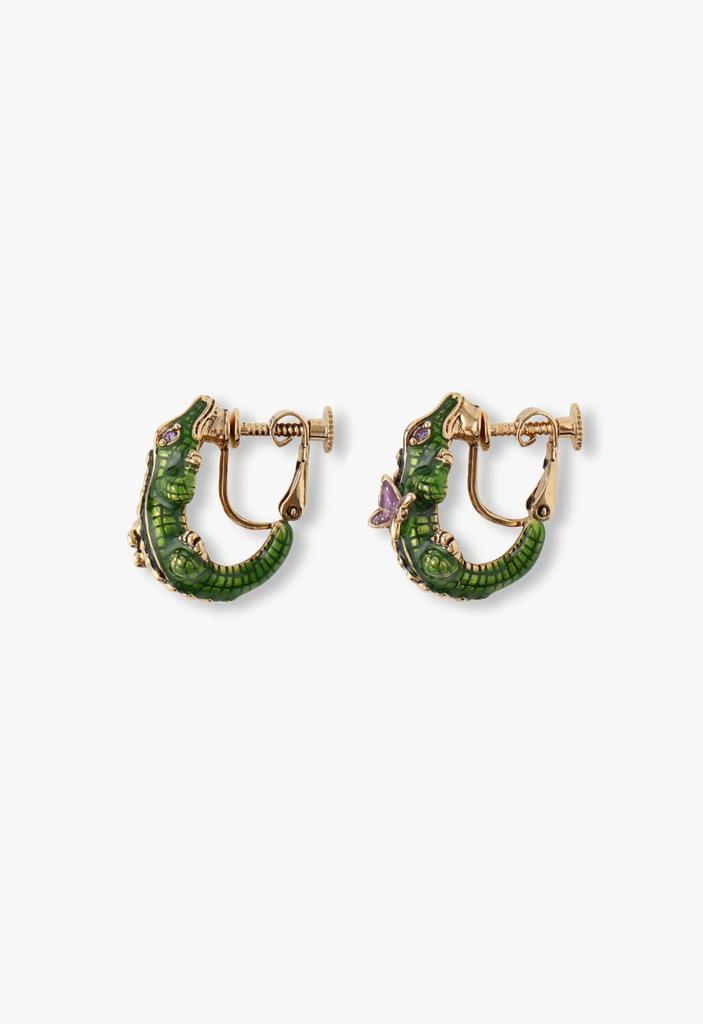 Crocodile motif earrings SAME1505 XM [Anna Sui]