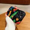 Vertical Leather Shell Color Party Printed Patterned Shockproof Soft Silicone Case with Camera Lens Full Protection for IPhone Samsung