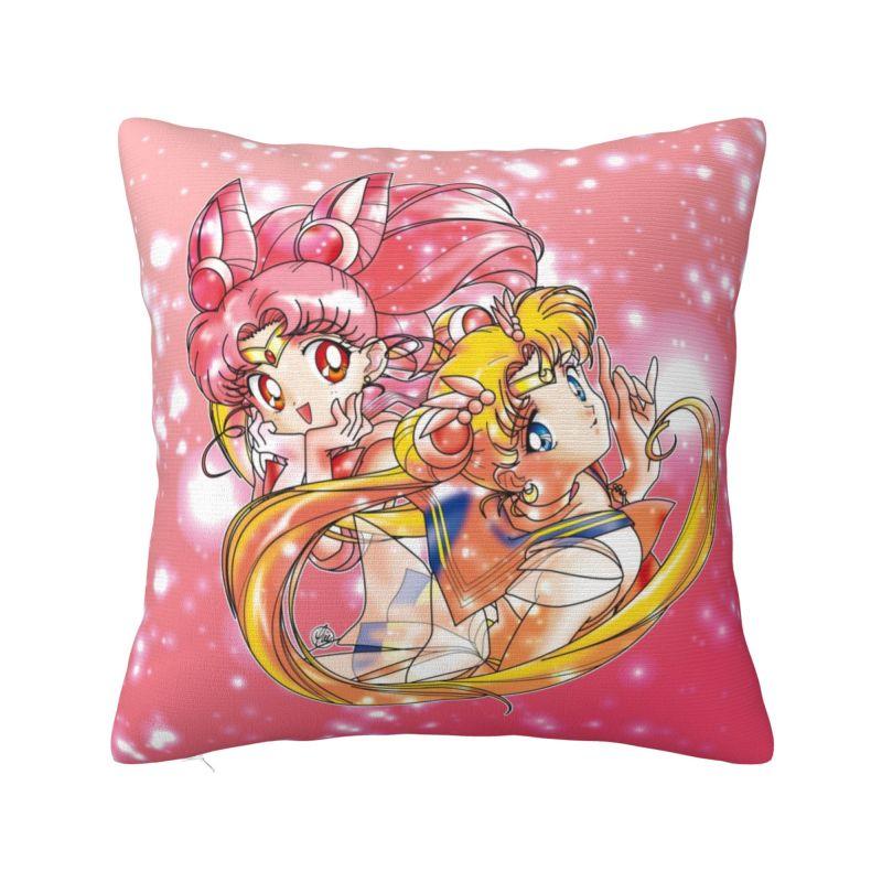Custom Luxury Sailors Moon Cartoon Cushion Cover Soft Luna Cartoons Throw Pillow Case