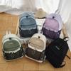 Schoolbag new outdoor wind color matching backpack net pocket design lightweight large capacity backpack commuting leisure schoolbag