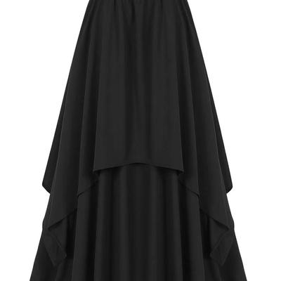 Costume di Halloween Popolare Gonna Irregolare da Donna a Metà Lunghezza Vita Elastica Sottogonna alla Moda
