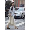Striped Long-sleeved Shirt Jacket for Women Autumn New Loose Casual Lapel Shirt
