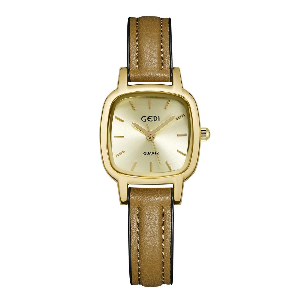 Minimalist style belt student small brown watch waterproof premium watch women's quartz Reloj Mujer
