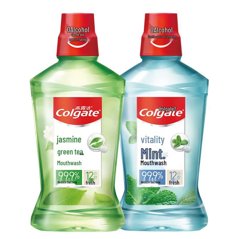 Colgate Green Tea & Mint Alcohol-Free Mouthwash 2-Pack