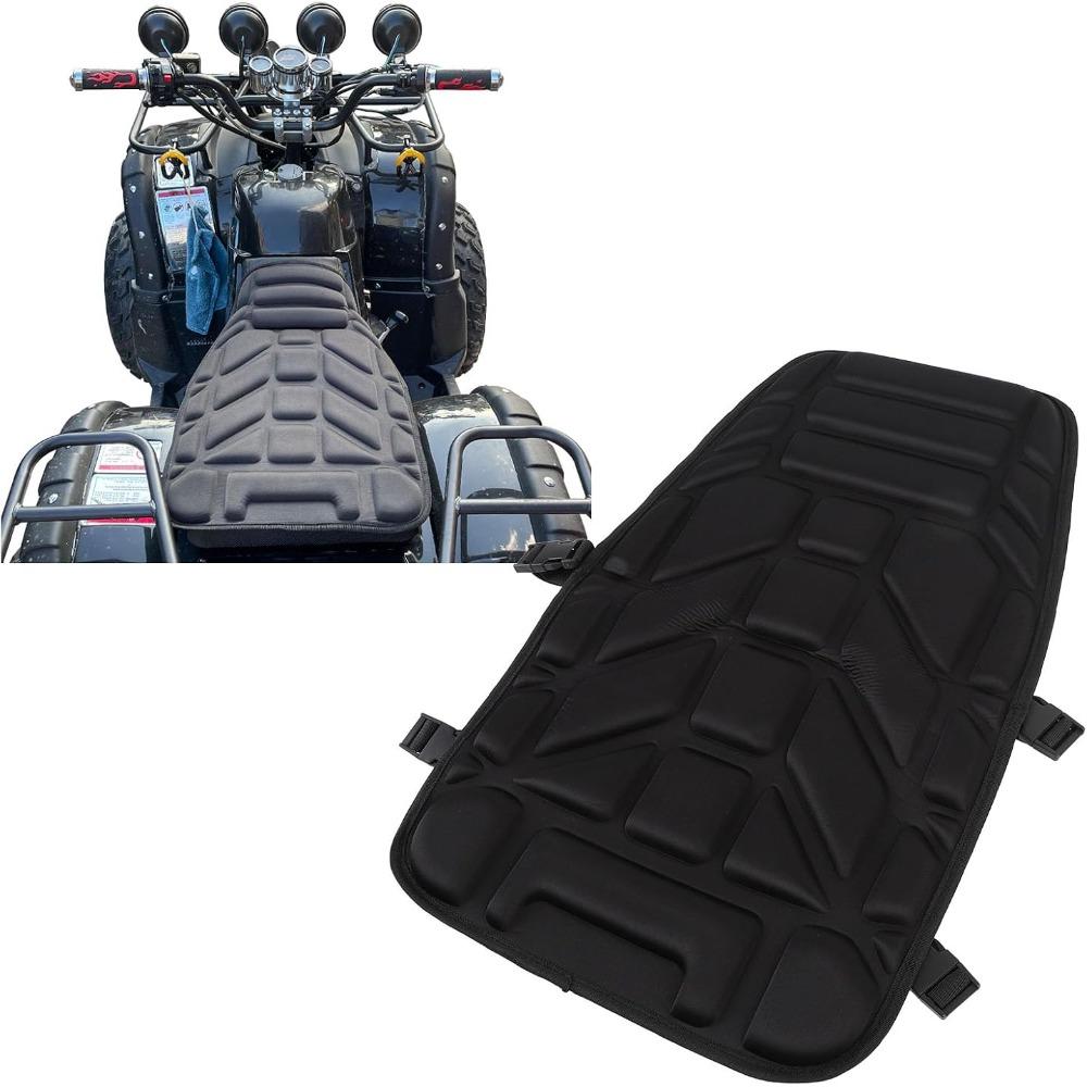 Breathable ATV Seat Cover Black Motorcycle Seat Protector  For Long Distance Riding