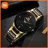 1/3PCS Men Business Watches Fashion Black Steel Band Male Analog Quartz Watch