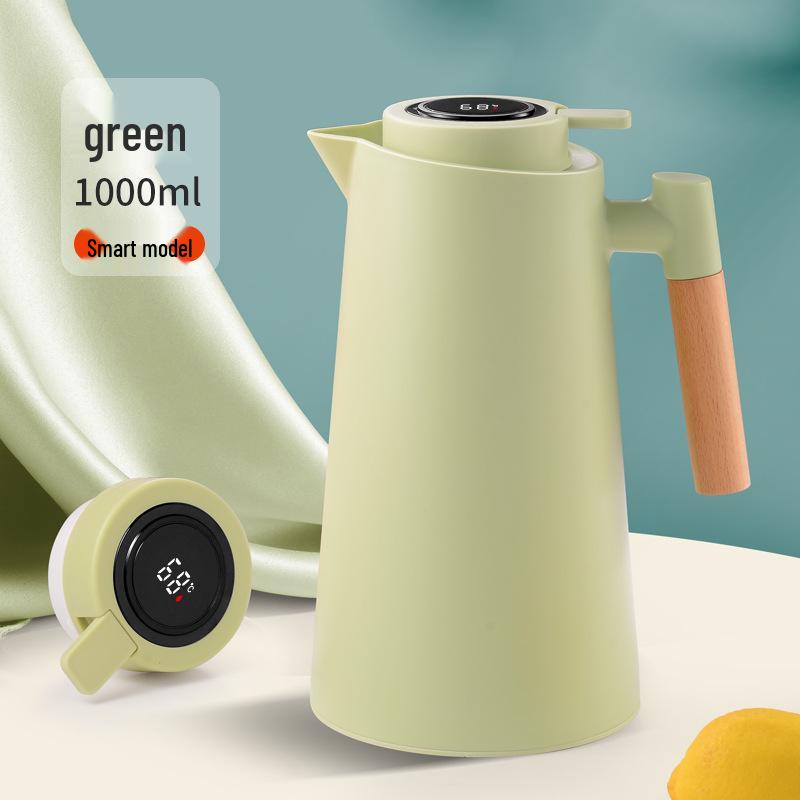 Smart Press-Type Insulated Kettle with Glass Liner - Large Capacity Household Thermos