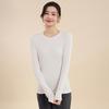 TIFICY Women's Fashion Casual Solid Color Print Spring Fall Long Sleeve O-Neck Pullovers & Long Sleeves
