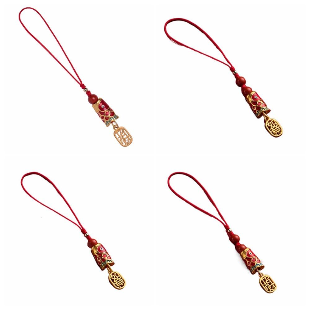 Phone Charms Koi Phone Lanyard Chinese Style Koi Mobile Phone Strap  Mobile Phone Decor