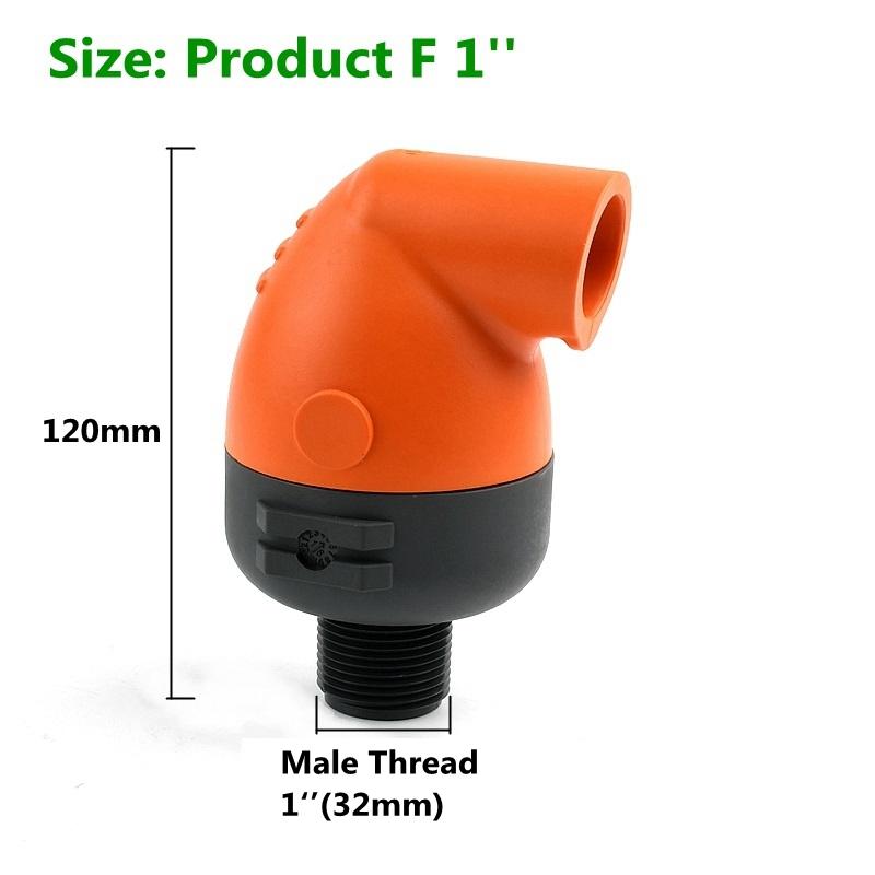 1/2~2 Inch Automatic Intake And Exhaust Valve Fittings Accessories Plastic Miniature Air Valve For Agricultural Irrigation